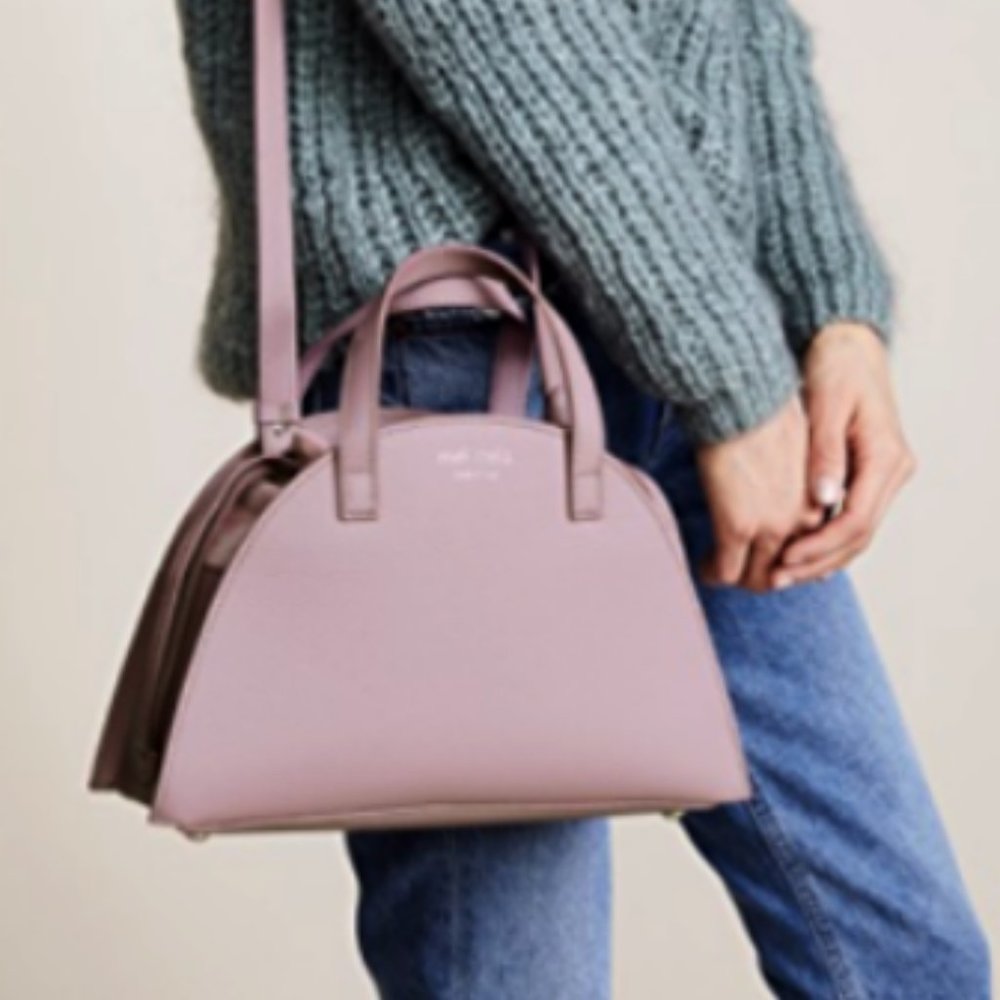 MELI MELO GIADA Half Moon Calfskin Leather Tote Satchel MSRP$580 made in ITALY